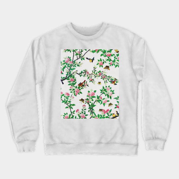 Chinoiserie Ivory Crewneck Sweatshirt by BonniePhantasm